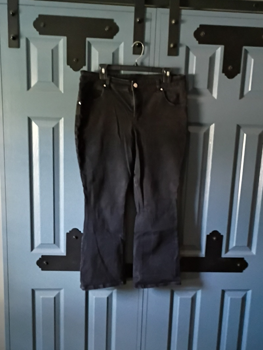 Attitudes by Renee Black Boot-Cut Pants